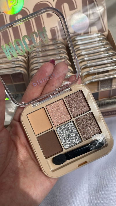 Paleta x6 sombras + aplicador Mocca - Pink 21 TONO 1