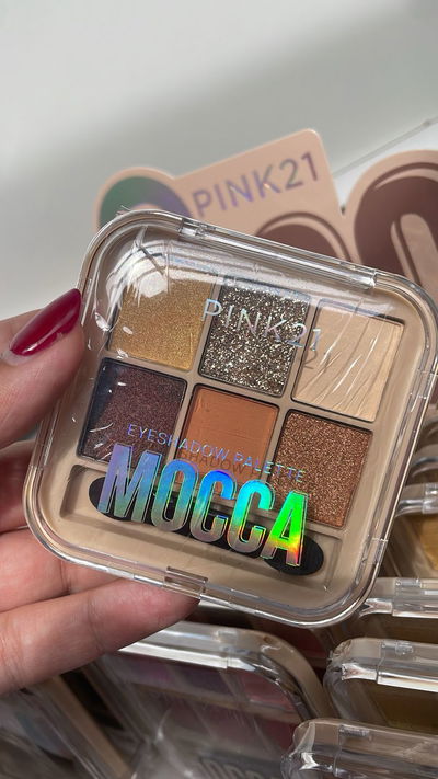 Paleta x6 sombras + aplicador Mocca - Pink 21 TONO 3