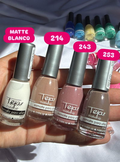 Esmaltes Varios - Tejar (Tonos Matte Blanco, 214, 243, 253)