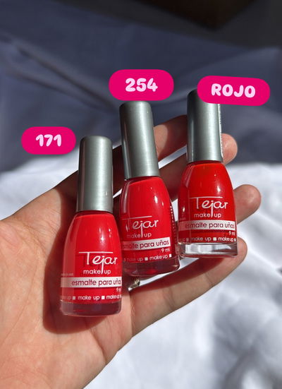Esmaltes Rojos - Tejar (Tonos 171, 254, Rojo)