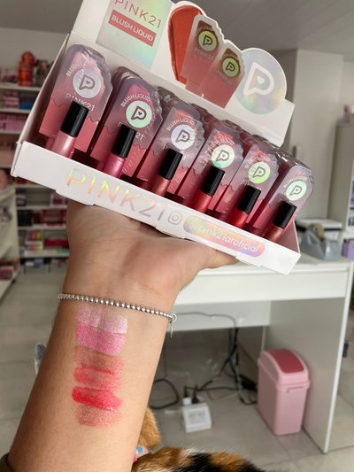 Rubor liquido forma de heladito - Pink 21