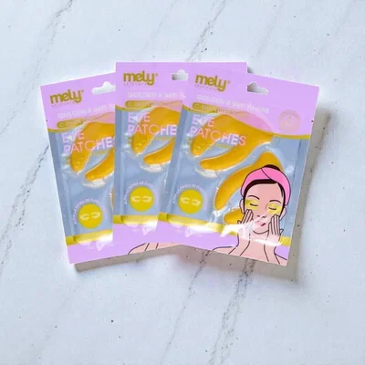 PARCHES HIDROGEL OJOS ALGAS DORADAS ROJAS FORMA C ANTIEDAD - MELY