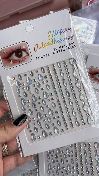 Plancha de strass gotas holograficas -LTA2