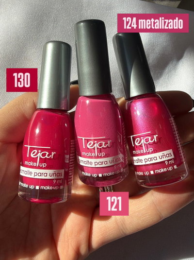 Esmalte de uñas (130, 121, 124 Metalizado)