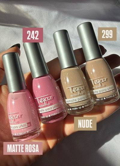 Esmalte de uñas (Matte Rosa, 242, Nude, 299)
