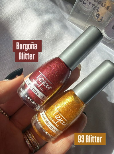 Esmalte de uñas (Borgoña Glitter, 93 Glitter)