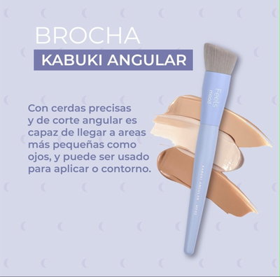 Brocha Kabuki BASE angular MF02 Feels Mood - Ruby Rose