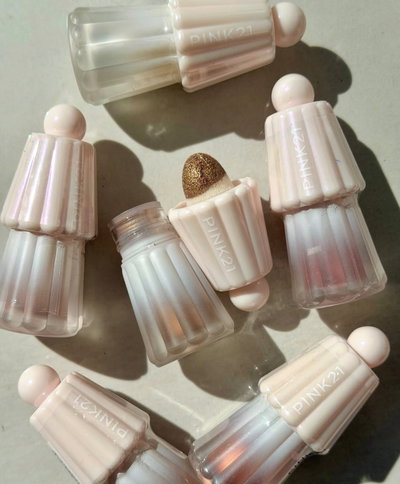 Iluminador con esponja Glow - Pink 21