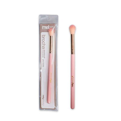 Brocha Mely blender para difuminar mango rosa
