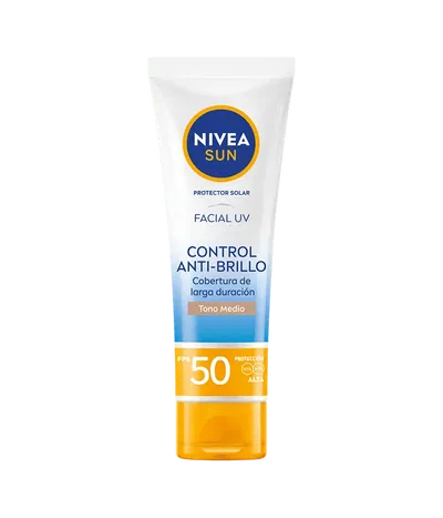 PROTECTOR SOLAR FACIAL CONTROL ANTI-BRILLO TONO MEDIO FPS 50 NIVEA