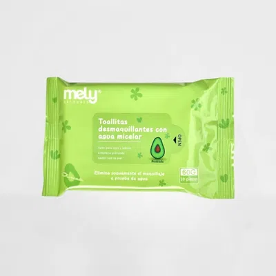 TOALLITAS DESMAQUILLANTES CON AGUA MICELAR AVOCADO - Mely