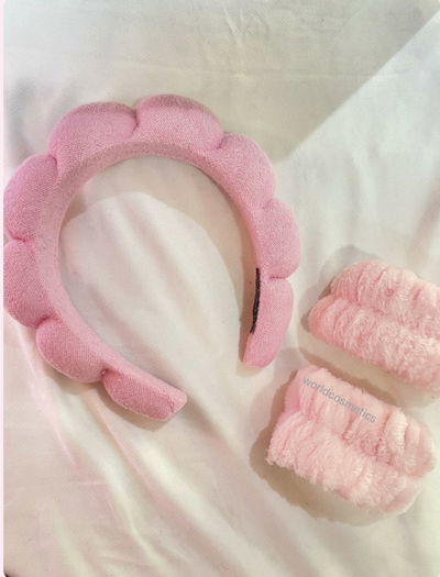 Set de vincha Diadema + muñequeras 