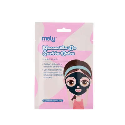 MASCARILLA FACIAL DE CARBON ACTIVADO - MELY