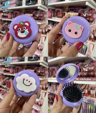 Cepillo con espejo Violeta (Diseños animados)