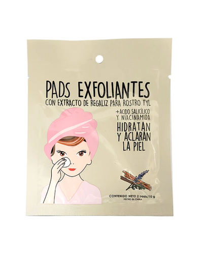 PADS EXFOLIANTES PARA ROSTRO CON EXTRACTO DE REGALIZ - THELMA & LOUISE