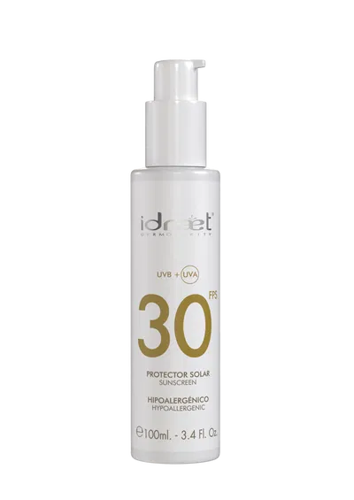 PROTECTOR SOLAR FPS30 Facial Emulsión (Tono Blanco) 100ml - IDRAET