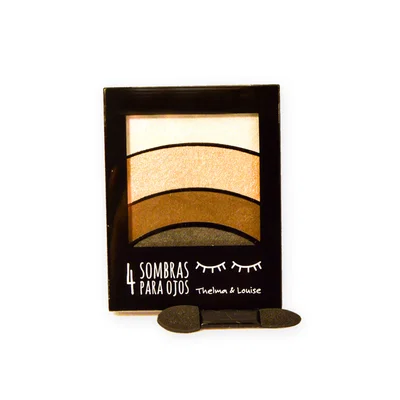 Paleta cuarteto de sombras Thelma y Louise - marrones