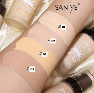 Base liquida con protector solar SPF 50 - Saniye