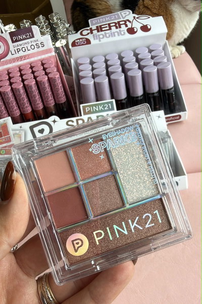 Paleta de sombras + glitter  Sparks - Pink 21 TONO 4