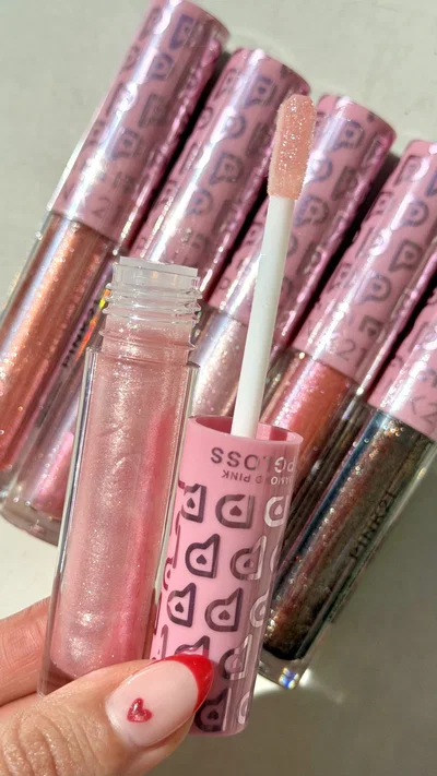 Brillo labial con glitter Diamond - Pink 21