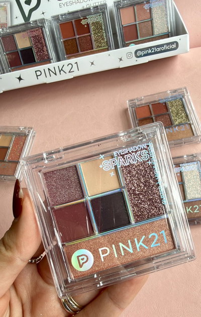 Paleta de sombras + glitter  Sparks - Pink 21 TONO 2