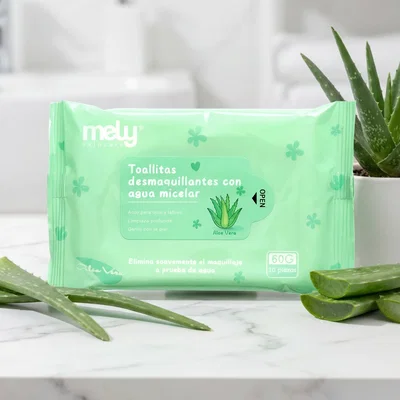 Toallitas desmaquillante con aloe vera - Mely