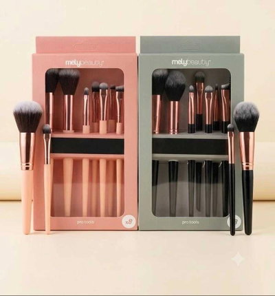 Set x8 brochas Mely Beauty pro tools