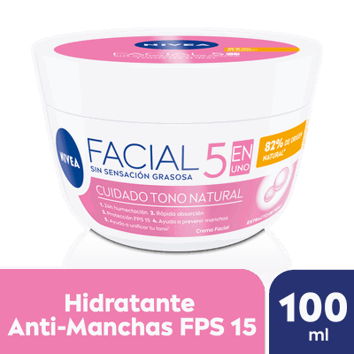 Crema facial Nivea 5en1 Cuidado tono natural