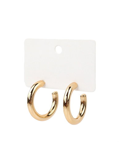 Aro argolla gold chunky