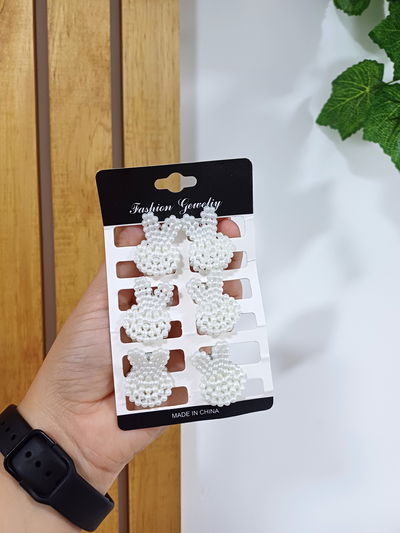 Broches Conejitos Perlitas x2