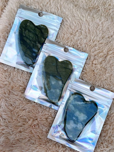 Piedra guasha de Jade para Skin Care