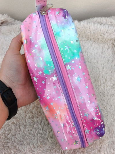 Portacosmético/Neceser tornasol Arcoiris tipo cartuchera