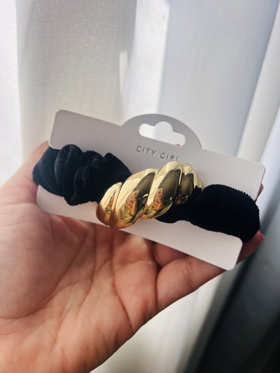 Colita negra dorada City Girl