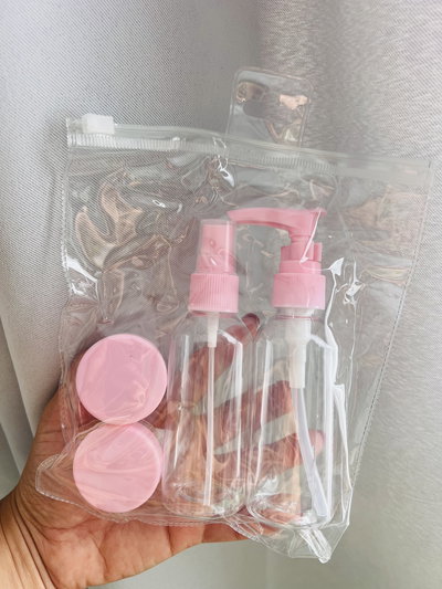 Set viajero x 4 envases