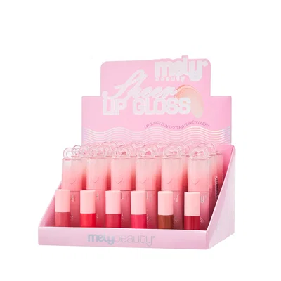 Lip gloss tapa corazon Mely x3