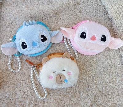 Monederos de peluche con llavero