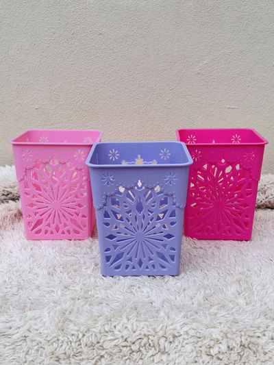 Canastito organizador mandala cuadrado