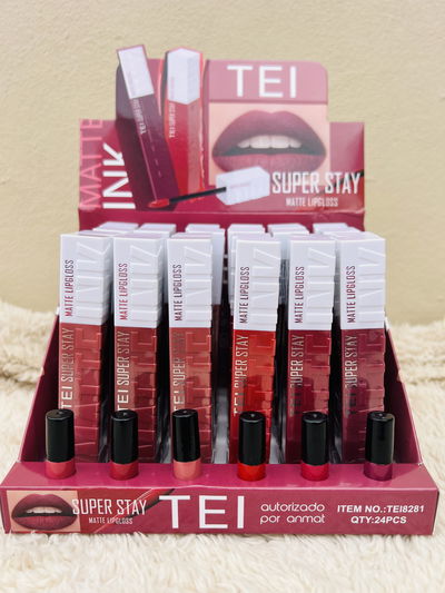 Labial matte intransferible súper stay Tei 