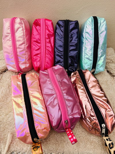 Portacosmético/Neceser tornasol tipo cartuchera 