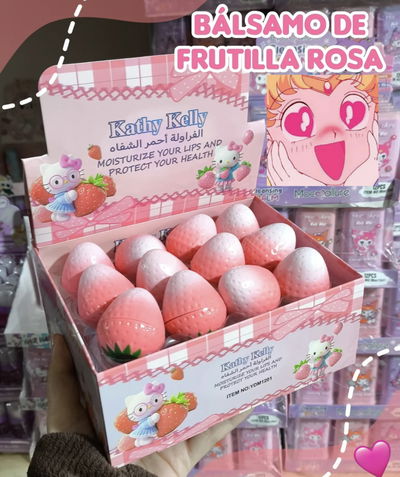 Bálsamo Frutilla rosa kitty 