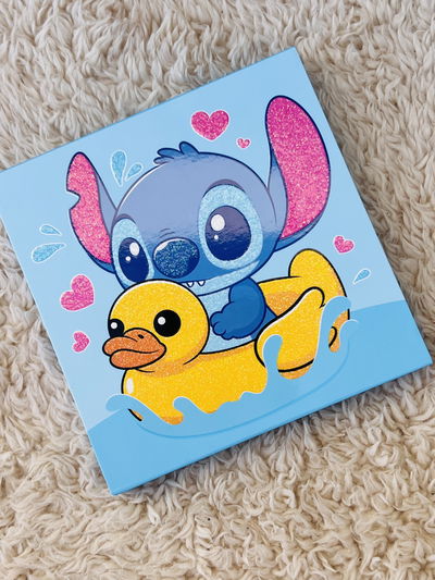Paleta de sombras Stitch patito 