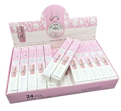 Perfume tubito arabe yara rosa mujer 35ml X3