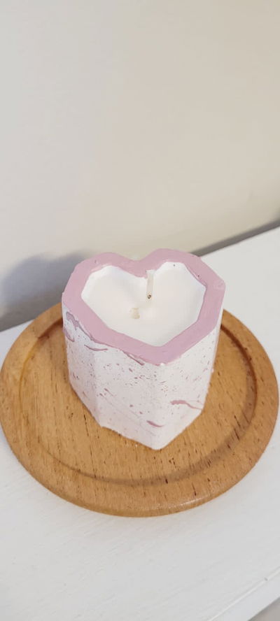 Vela mini corazon