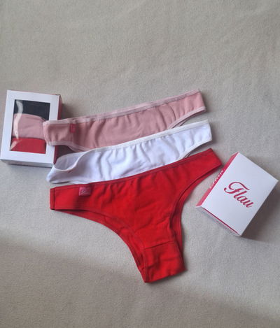 Vedetinas de algodón y lycra lisas "Flau" (Pack x3)