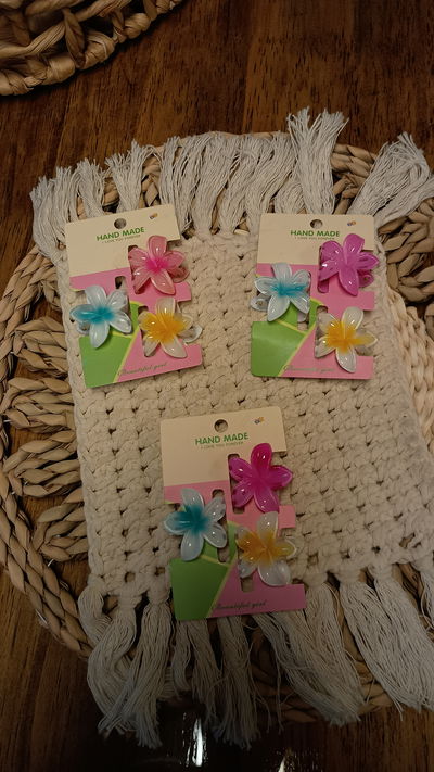 Broches hawaianos chiquitos 