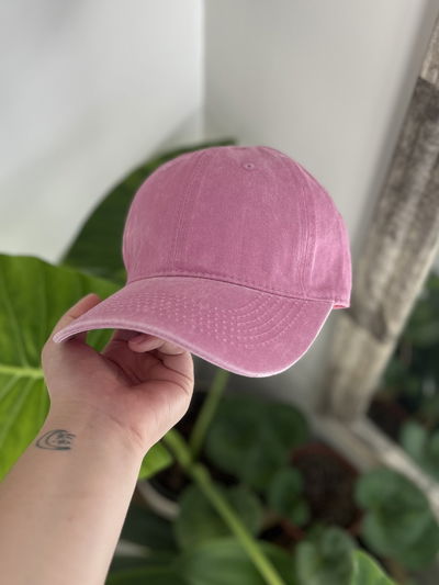 Gorra rosa bebé