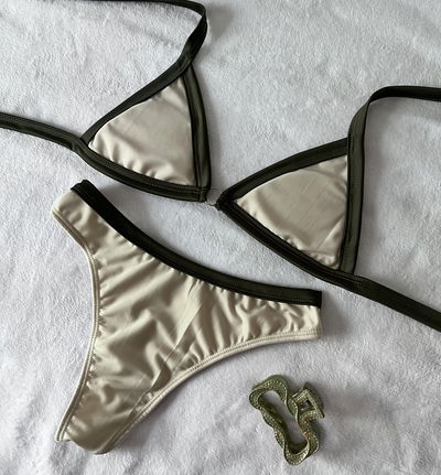 Bikini bicolor verde