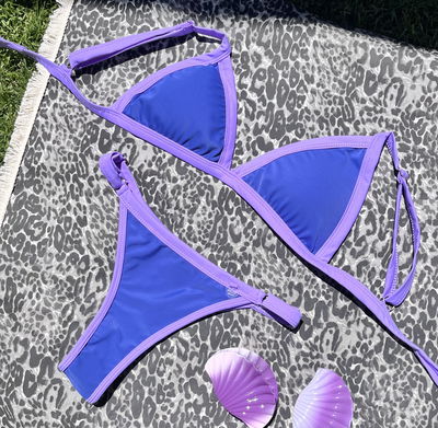 Bikini Lycra violeta