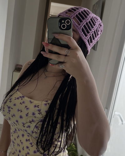 Mesh hat violeta