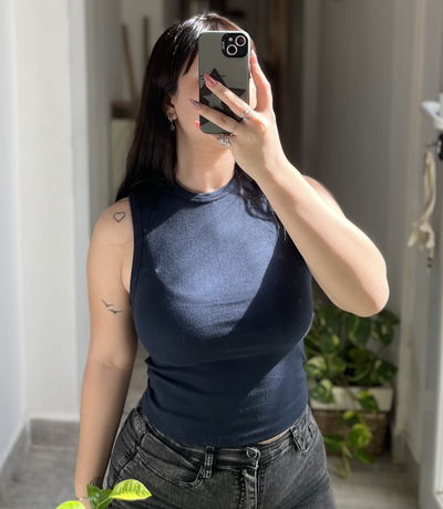 Remera de algodón y morley